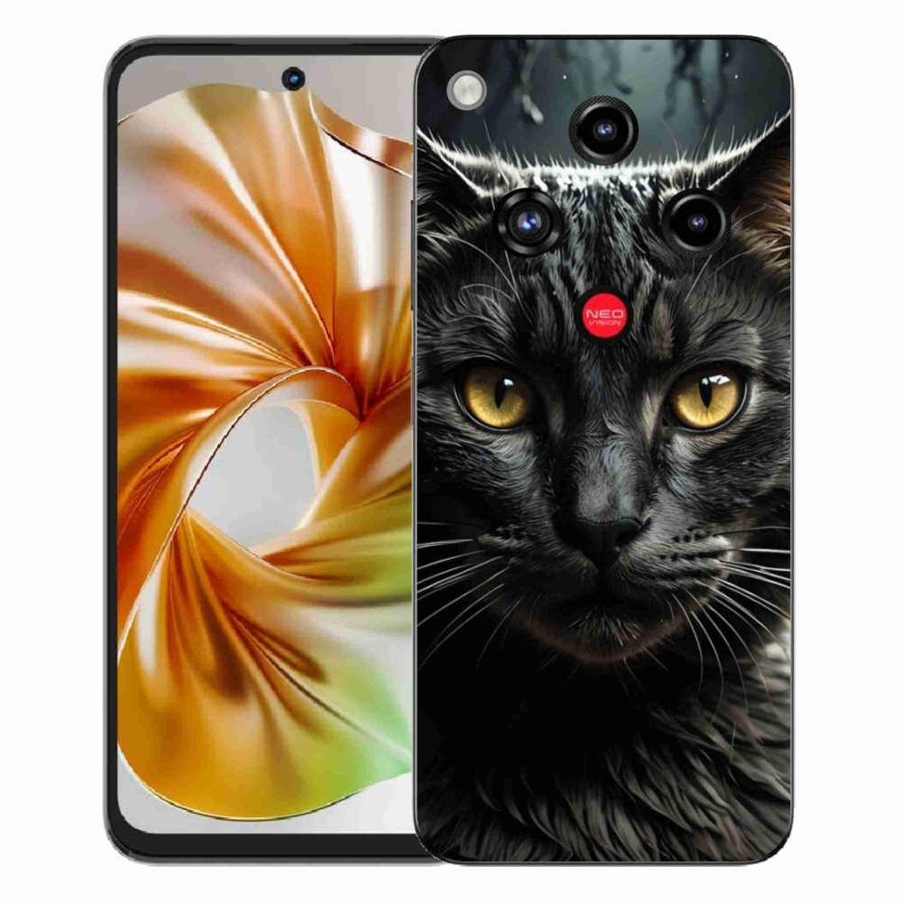 Gélový kryt mmCase na ZTE Nubia Focus 2 - mačacie pohľad 3