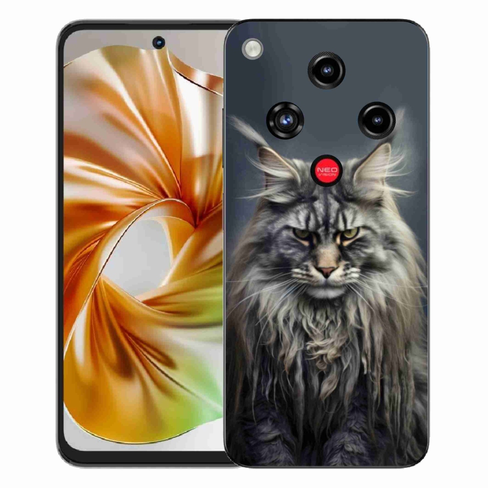 Gélový kryt mmCase na ZTE Nubia Focus 2 - mačacie pohľad 4