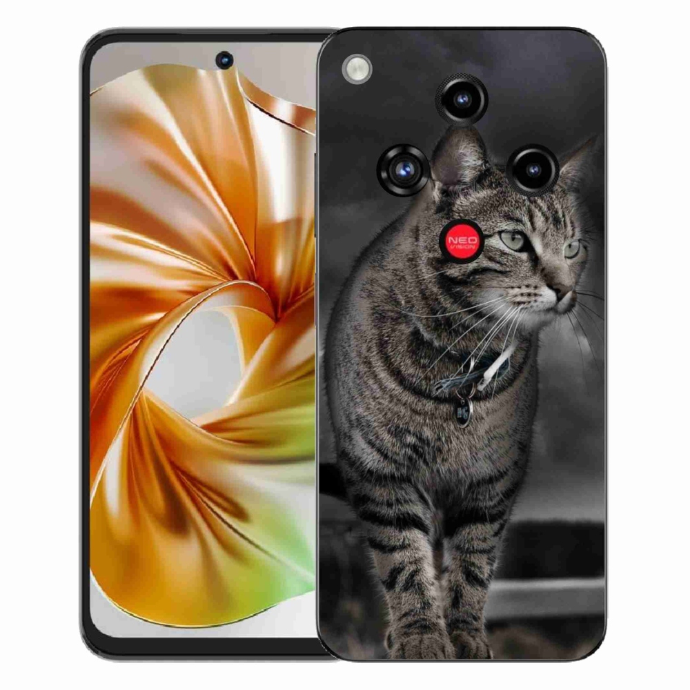 Gélový kryt mmCase na ZTE Nubia Focus 2 - mačka