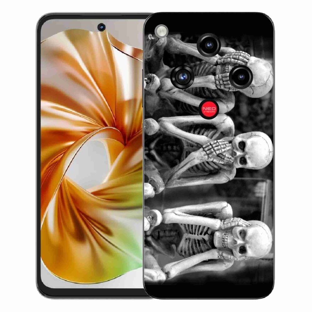 Gélový kryt mmCase na ZTE Nubia Focus 2 - kostlivci