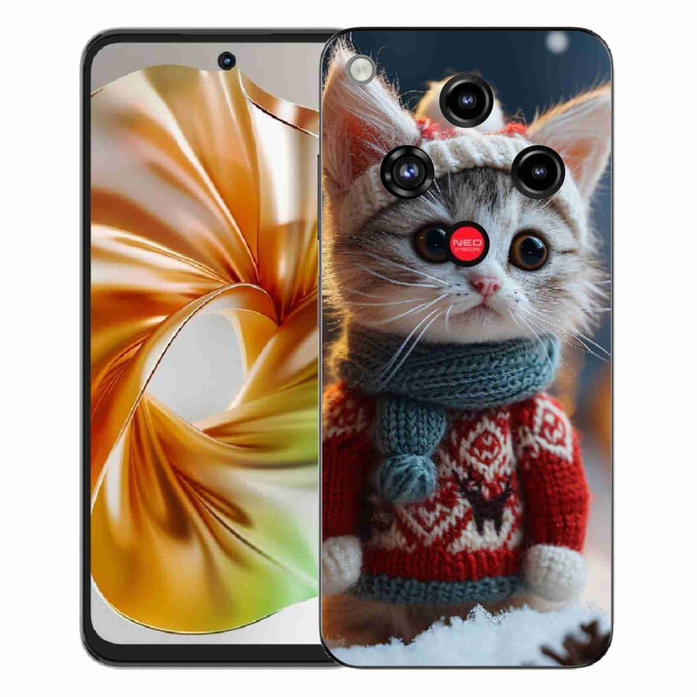 Gélový kryt mmCase na ZTE Nubia Focus 2 - mačiatko vo svetri