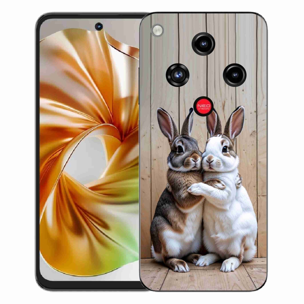 Gélový kryt mmCase na ZTE Nubia Focus 2 - králičie pár