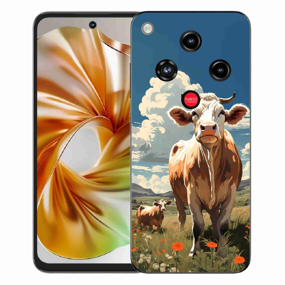 Gélový kryt mmCase na ZTE Nubia Focus 2 - kravy na lúke
