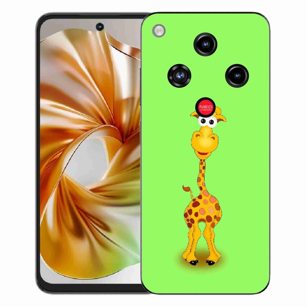 Gélový kryt mmCase na ZTE Nubia Focus 2 - kreslená žirafa