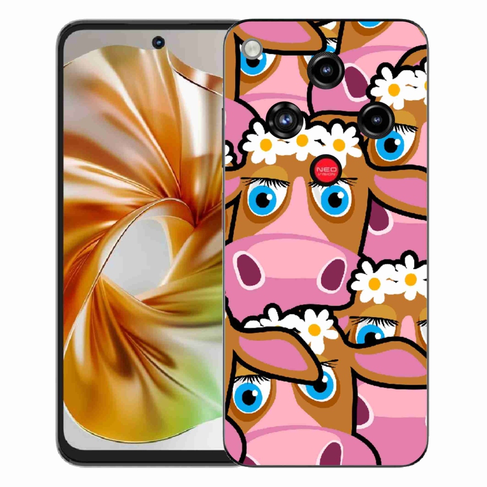 Gélový kryt mmCase na ZTE Nubia Focus 2 - kreslené kravičky