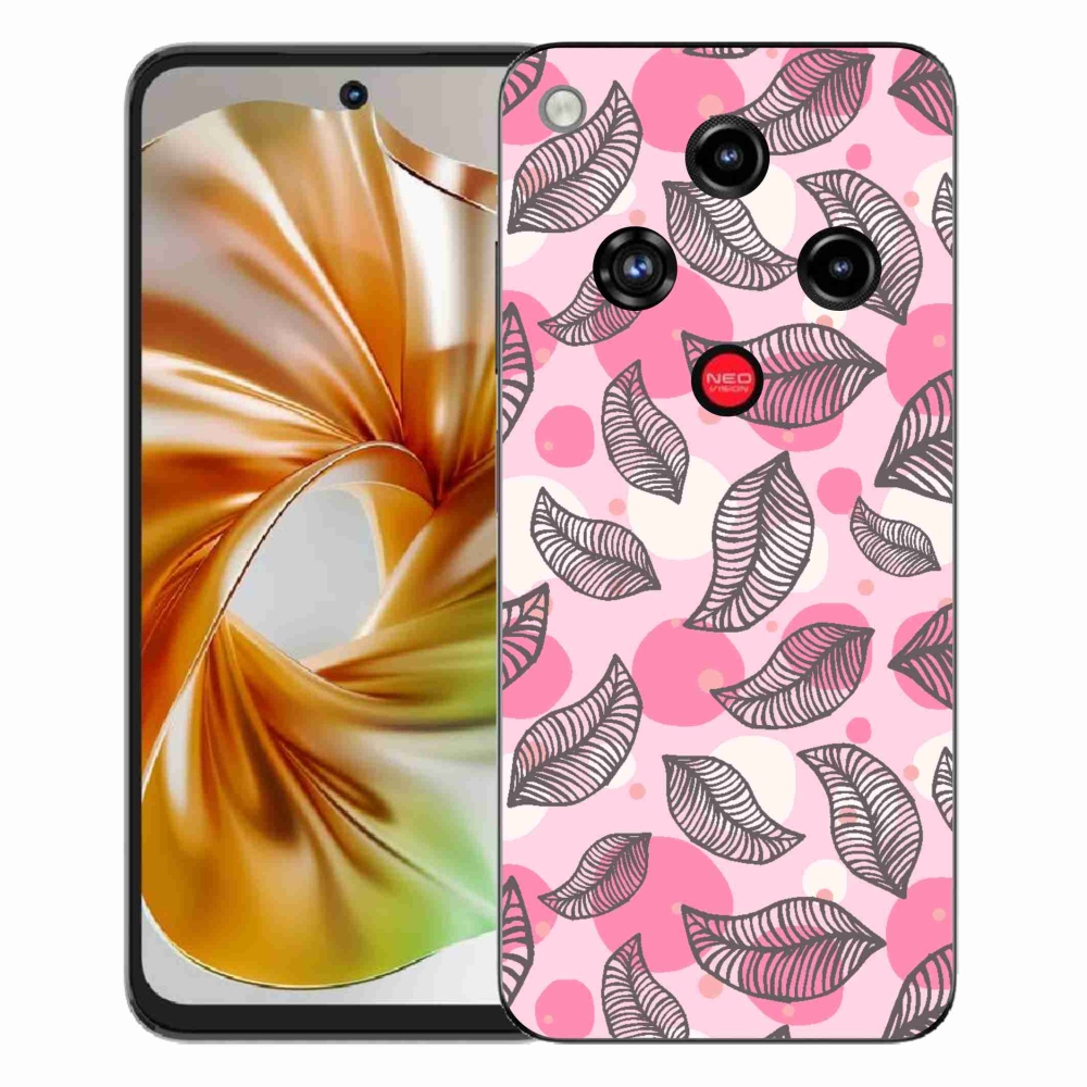 Gélový kryt mmCase na ZTE Nubia Focus 2 - kreslené padajúce listy
