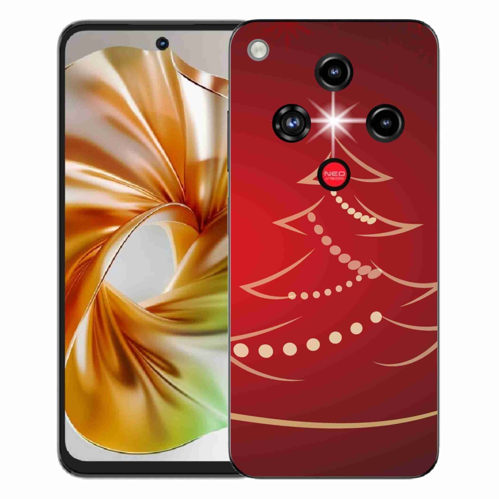 Gélový kryt mmCase na ZTE Nubia Focus 2 - kreslený vianočný stromček