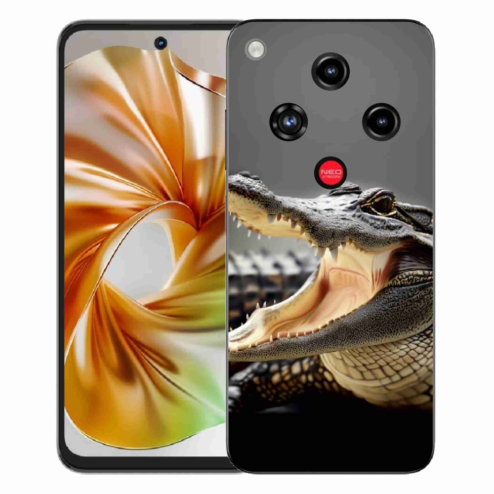 Gélový kryt mmCase na ZTE Nubia Focus 2 - krokodíl