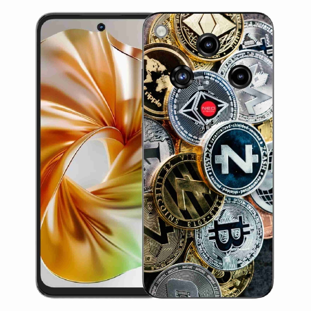 Gélový kryt mmCase na ZTE Nubia Focus 2 - kryptomeny