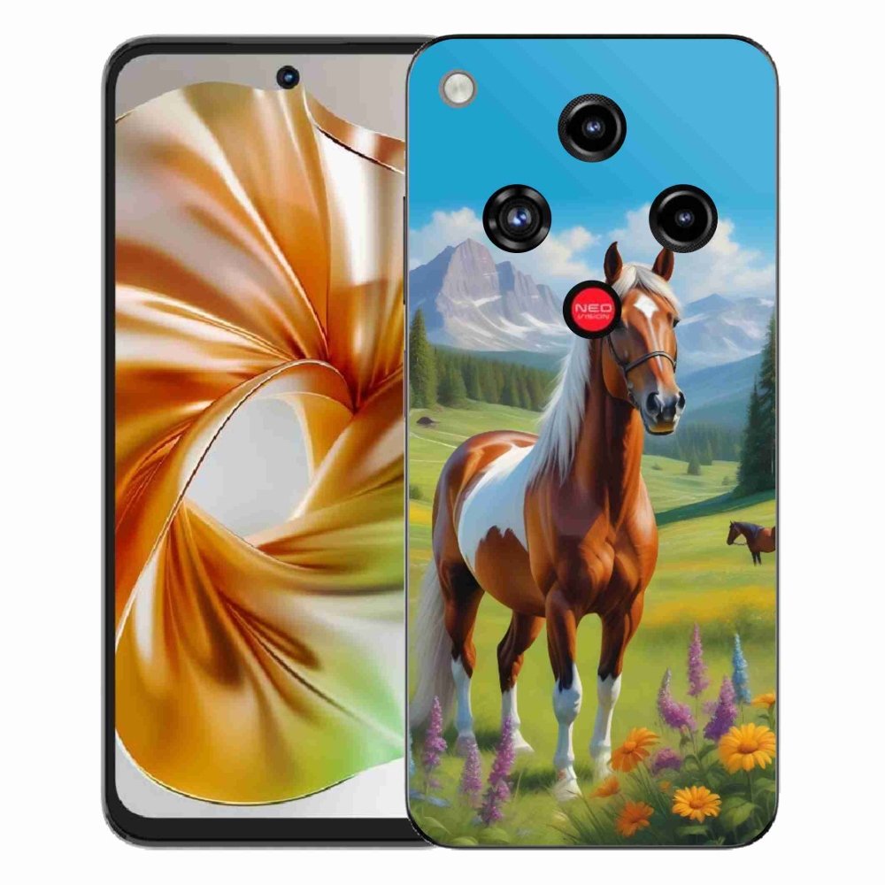 Gélový kryt mmCase na ZTE Nubia Focus 2 - kôň na lúke