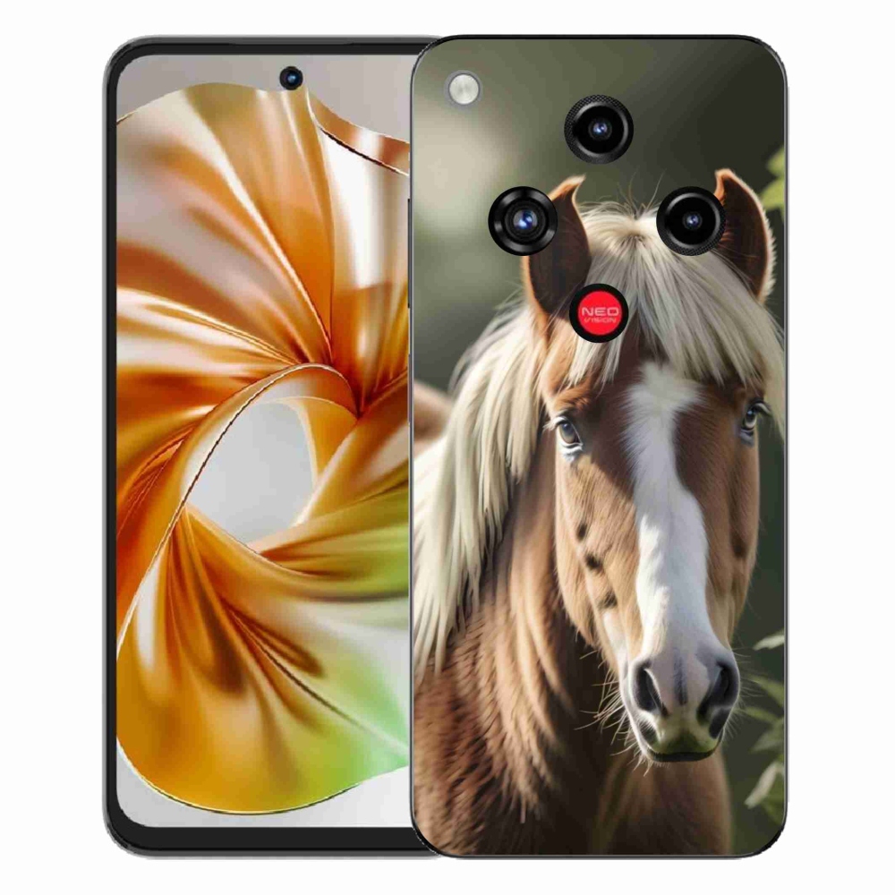 Gélový kryt mmCase na ZTE Nubia Focus 2 - kôň so svetlou hrivou