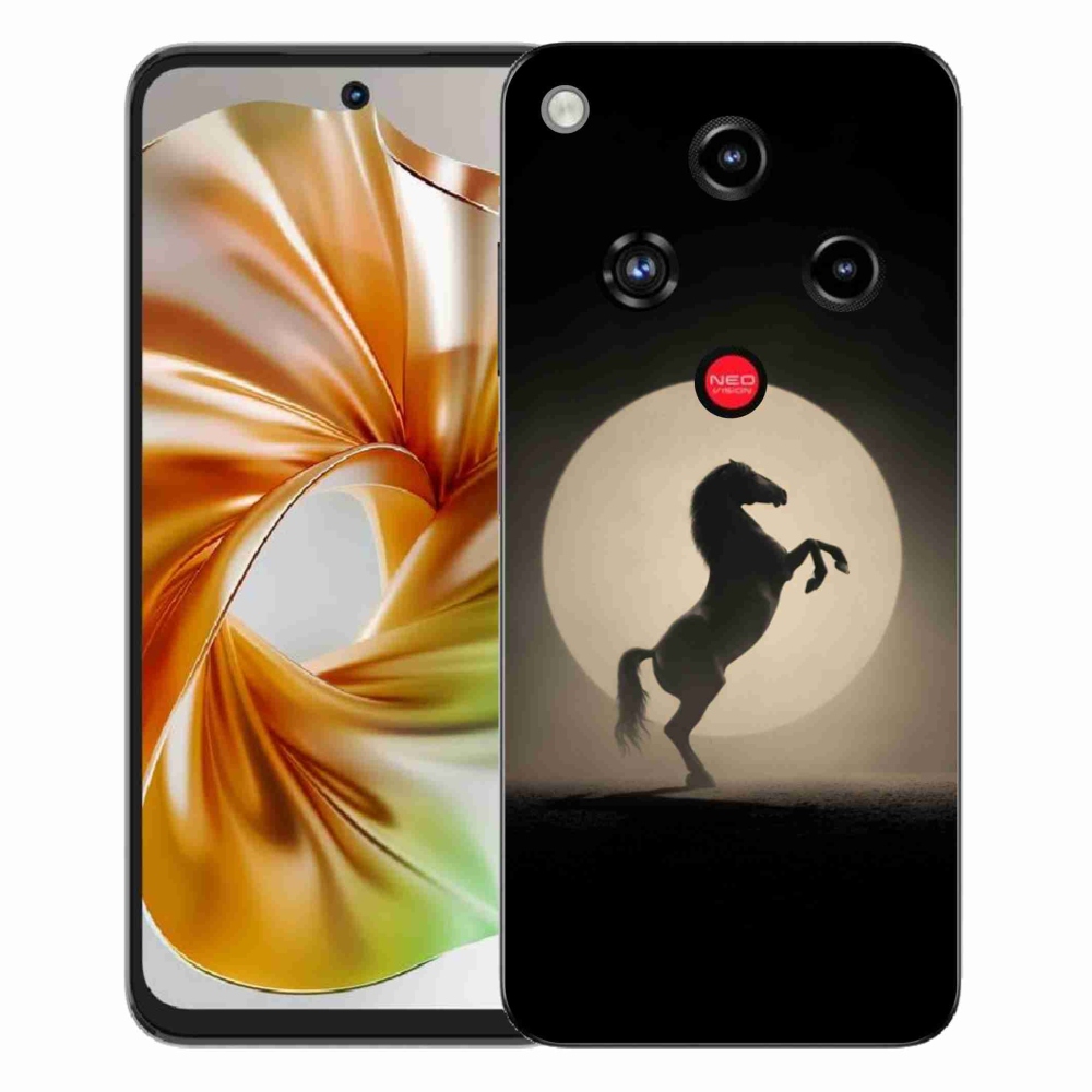Gélový kryt mmCase na ZTE Nubia Focus 2 - kôň v siluete