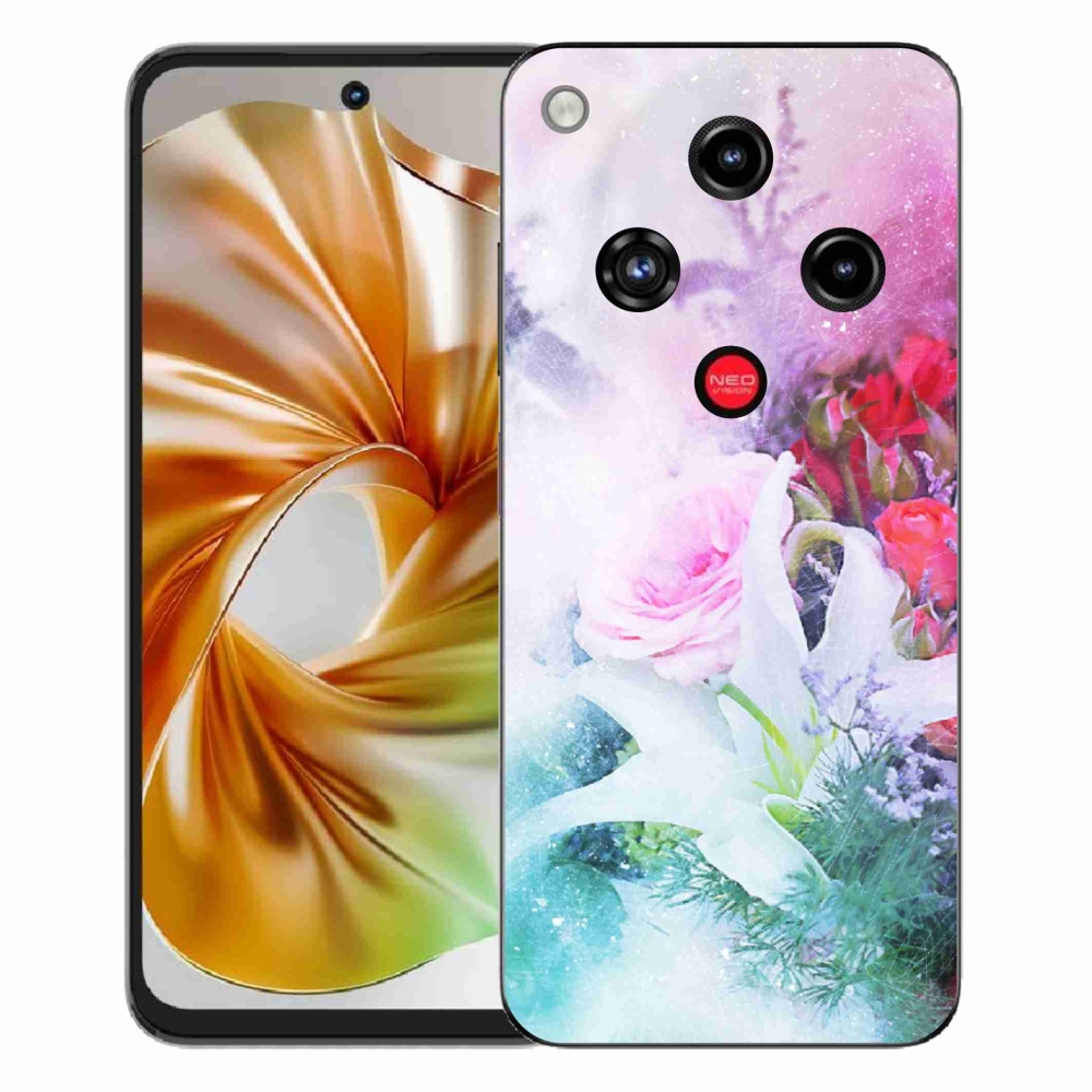 Gélový kryt mmCase na ZTE Nubia Focus 2 - kvety 4