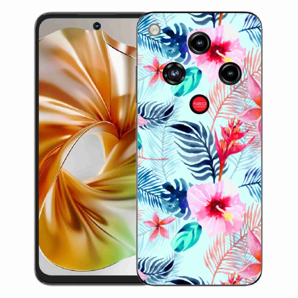 Gélový kryt mmCase na ZTE Nubia Focus 2 - kvety