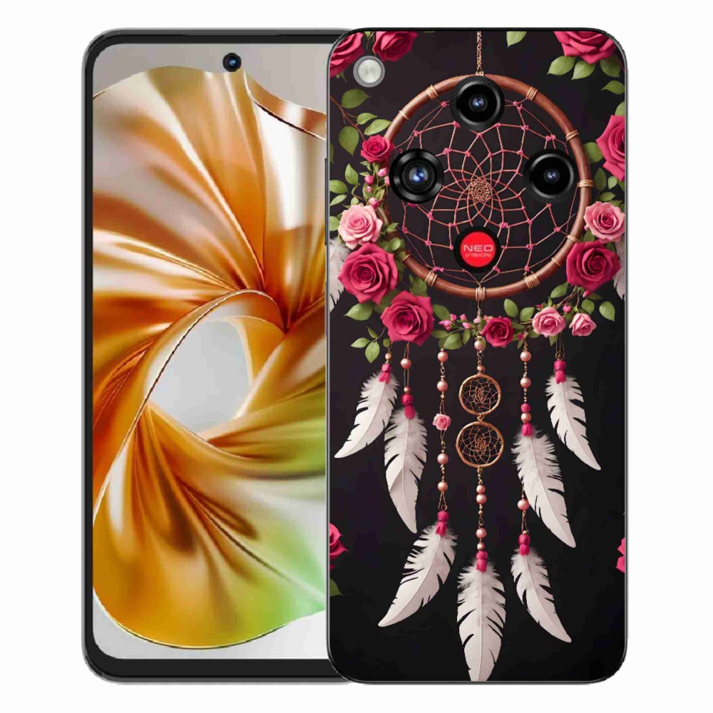 Gélový kryt mmCase na ZTE Nubia Focus 2 - lapač snov s ružami