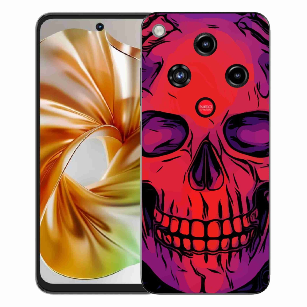 Gélový kryt mmCase na ZTE Nubia Focus 2 - lebka