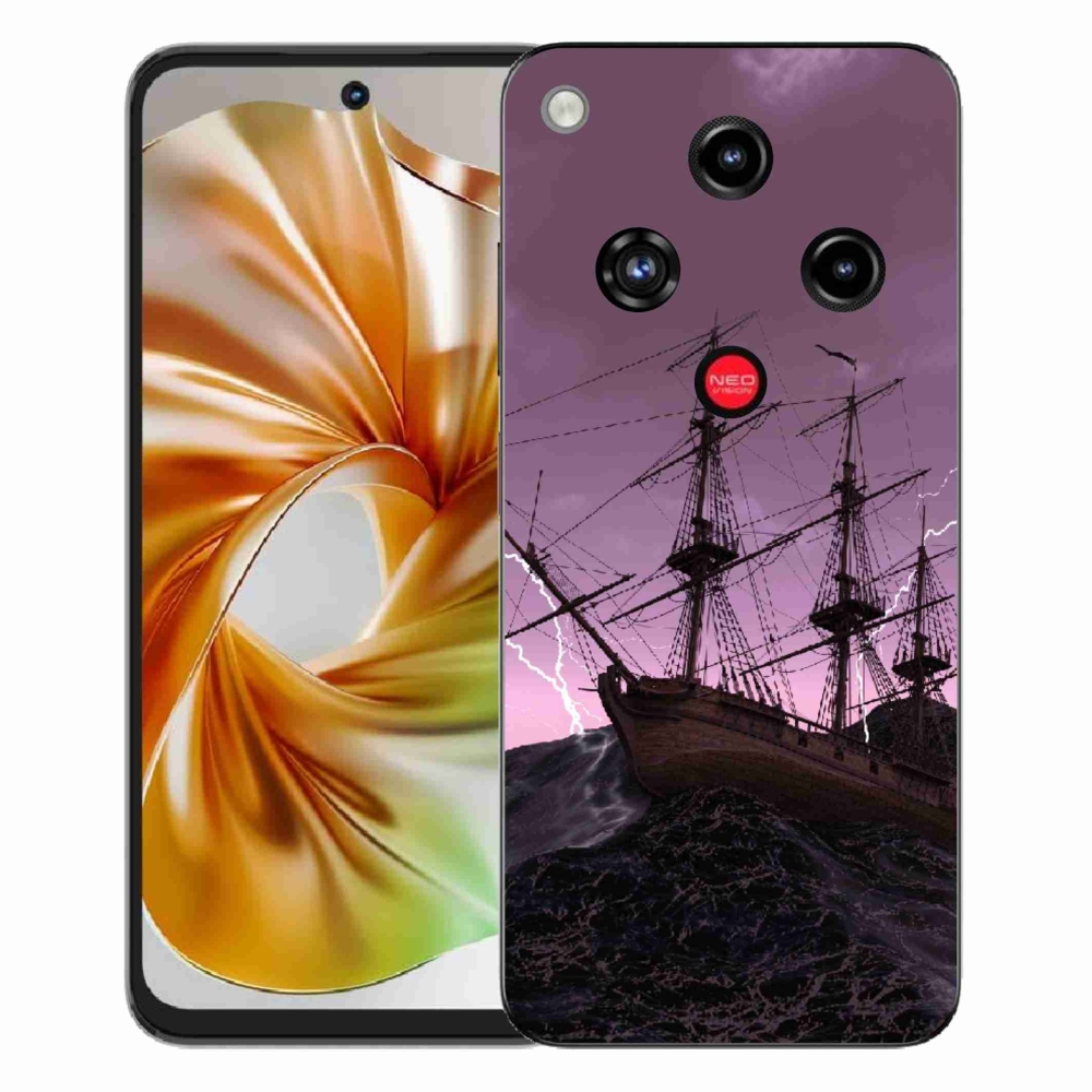 Gélový kryt mmCase na ZTE Nubia Focus 2 - loď v búrke