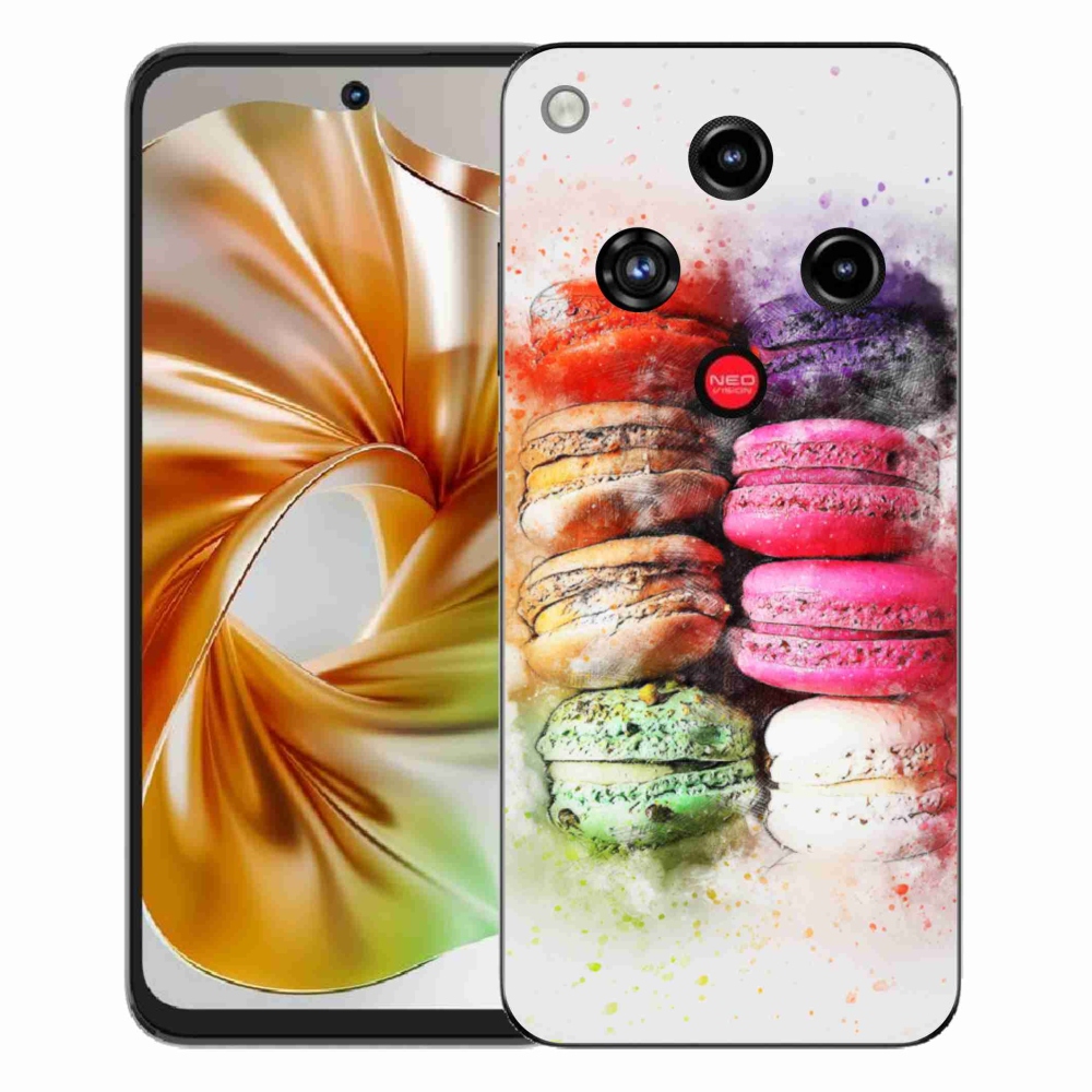 Gélový kryt mmCase na ZTE Nubia Focus 2 - makrónky