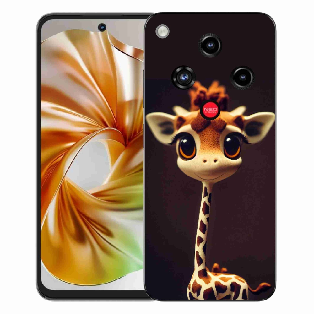 Gélový kryt mmCase na ZTE Nubia Focus 2 - malá žirafa