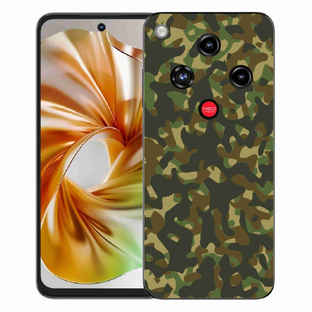 Gélový kryt mmCase na ZTE Nubia Focus 2 - maskáčový vzor 1