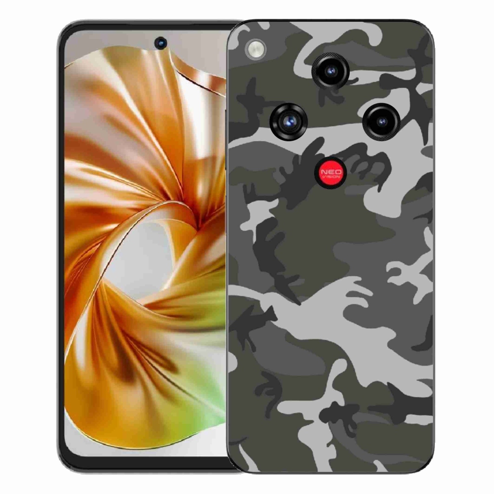 Gélový kryt mmCase na ZTE Nubia Focus 2 - maskáčový vzor