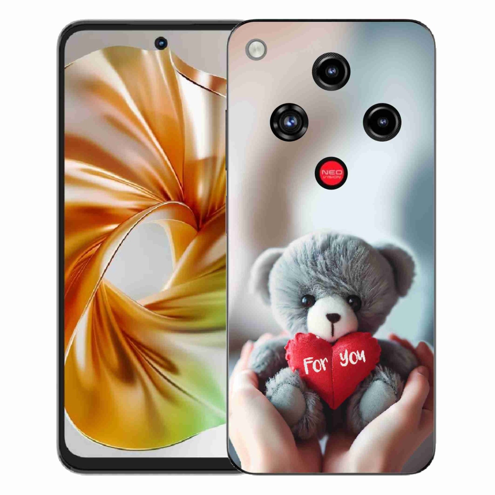Gélový kryt mmCase na ZTE Nubia Focus 2 - medvedík pre zamilovaných
