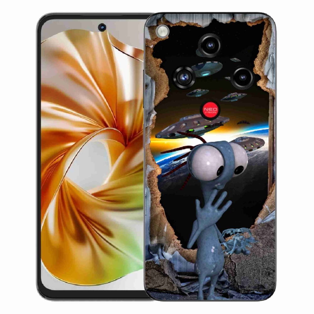 Gélový kryt mmCase na ZTE Nubia Focus 2 - mimozemšťan