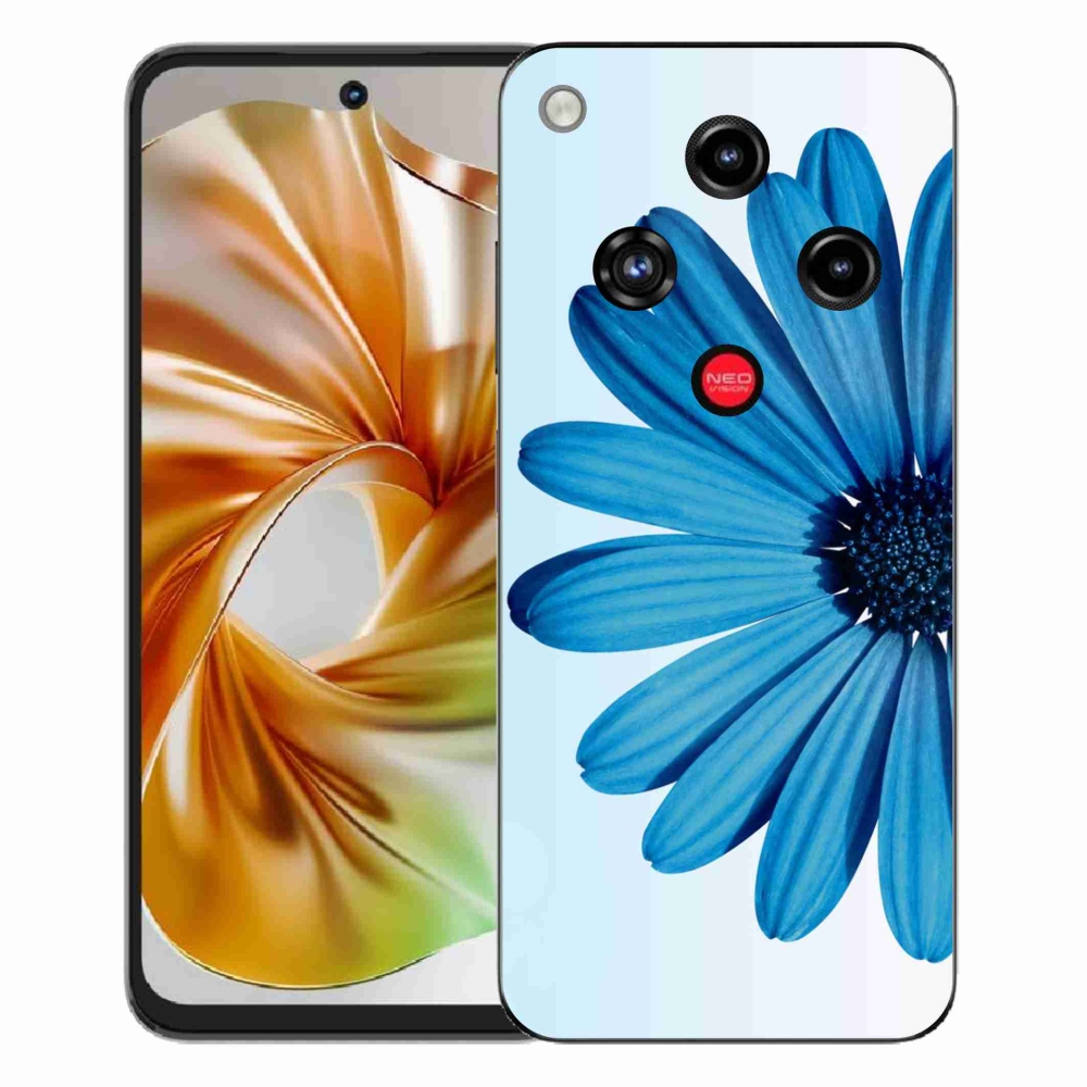 Gélový kryt mmCase na ZTE Nubia Focus 2 - modrá margaréta