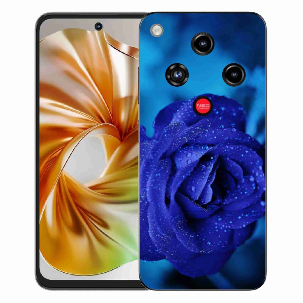 Gélový kryt mmCase na ZTE Nubia Focus 2 - modrá ruža