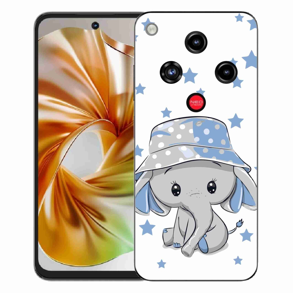 Gélový kryt mmCase na ZTE Nubia Focus 2 - modrý slon