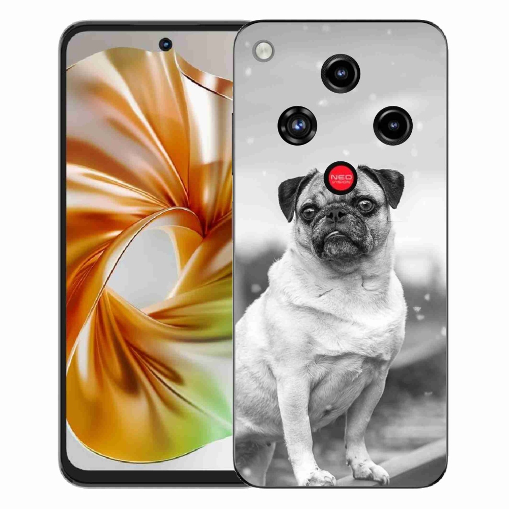 Gélový kryt mmCase na ZTE Nubia Focus 2 - mops