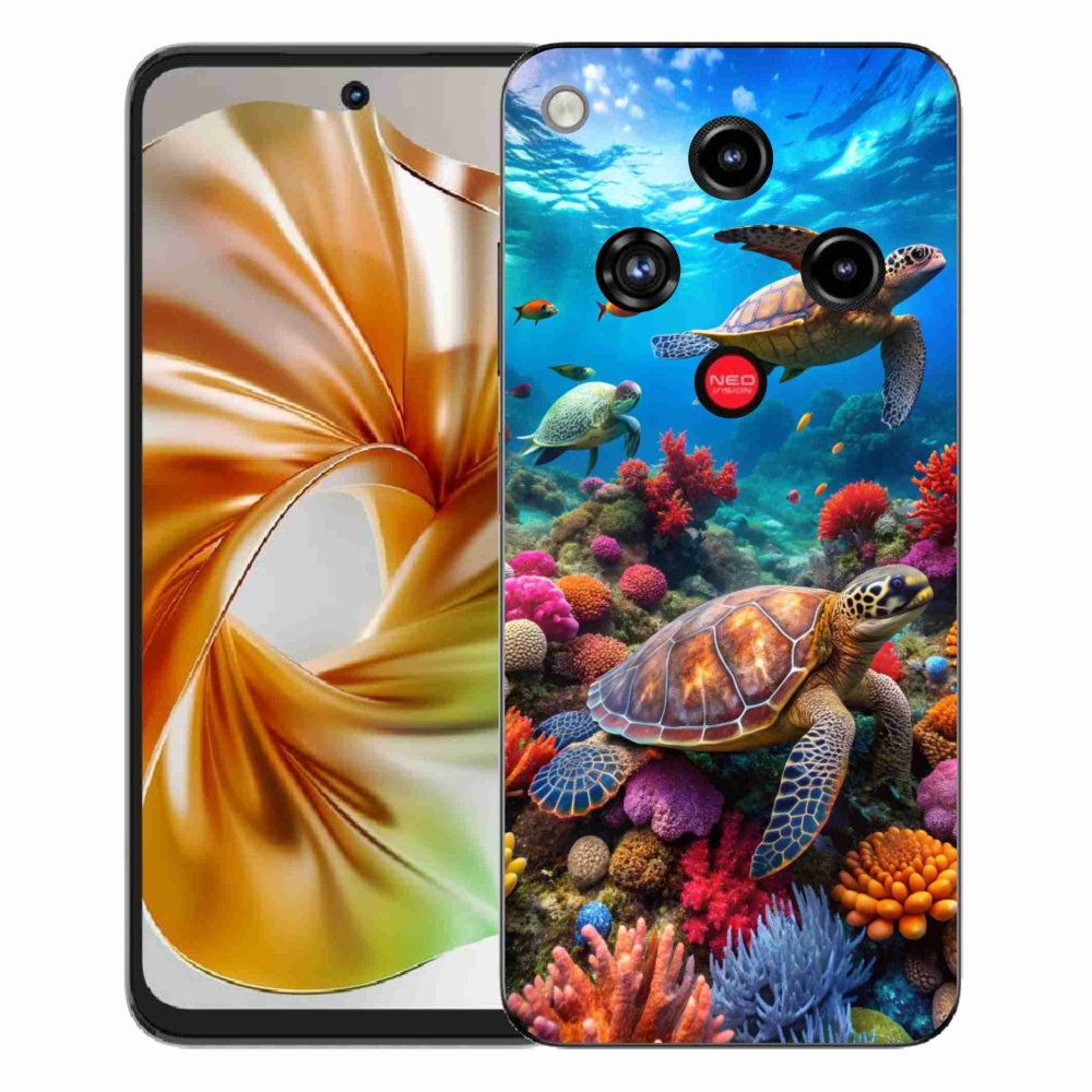 Gélový kryt mmCase na ZTE Nubia Focus 2 - morský svet 2