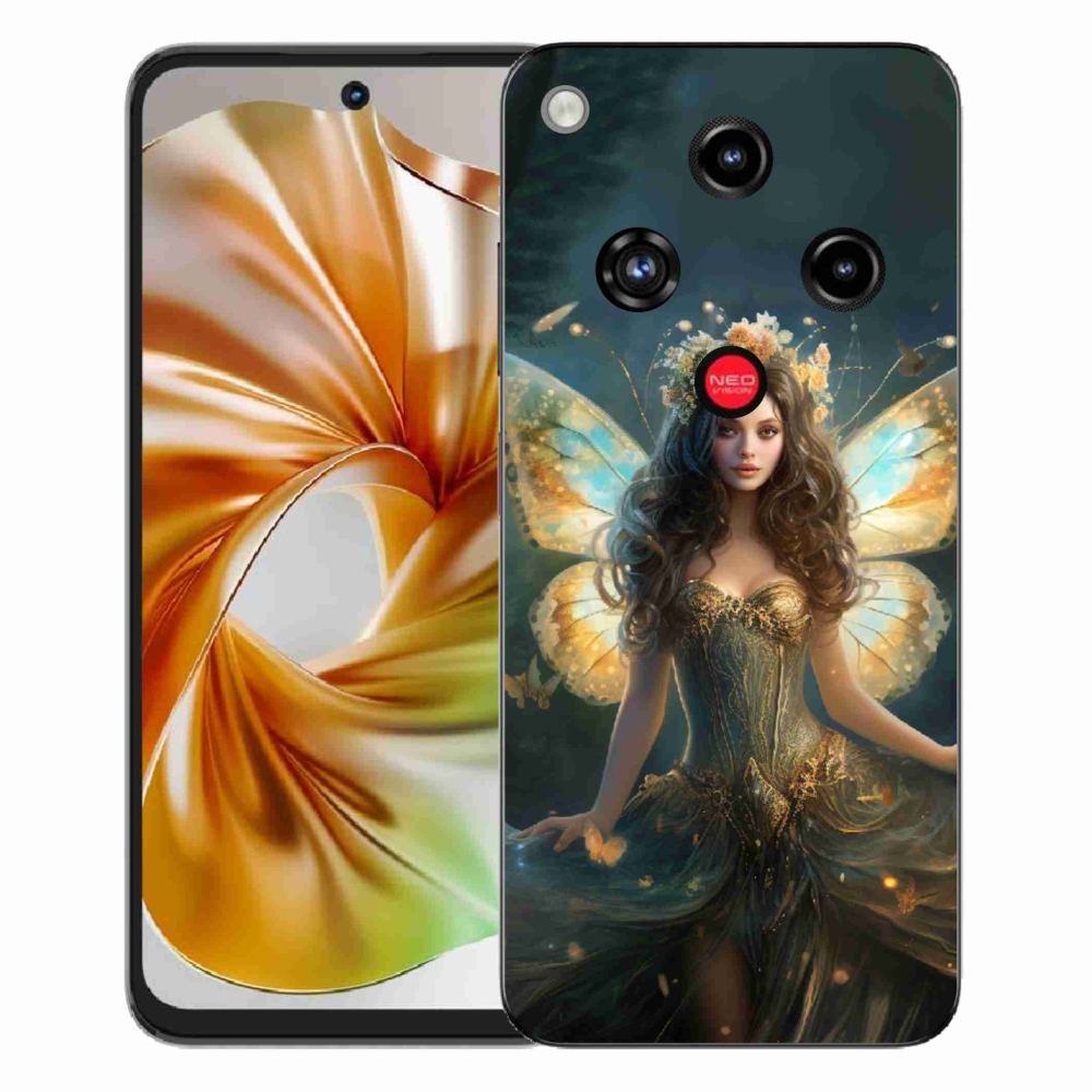 Gélový kryt mmCase na ZTE Nubia Focus 2 - motýlia žena