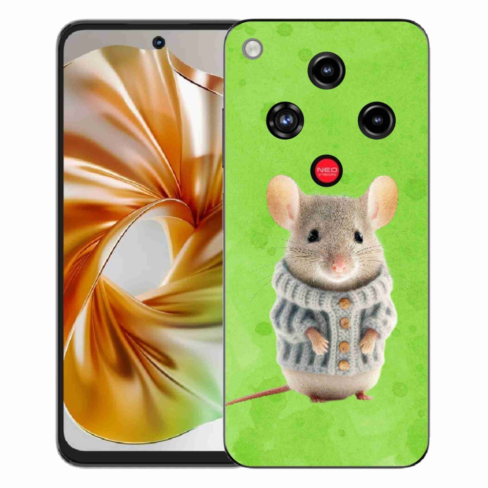 Gélový kryt mmCase na ZTE Nubia Focus 2 - myška vo svetri