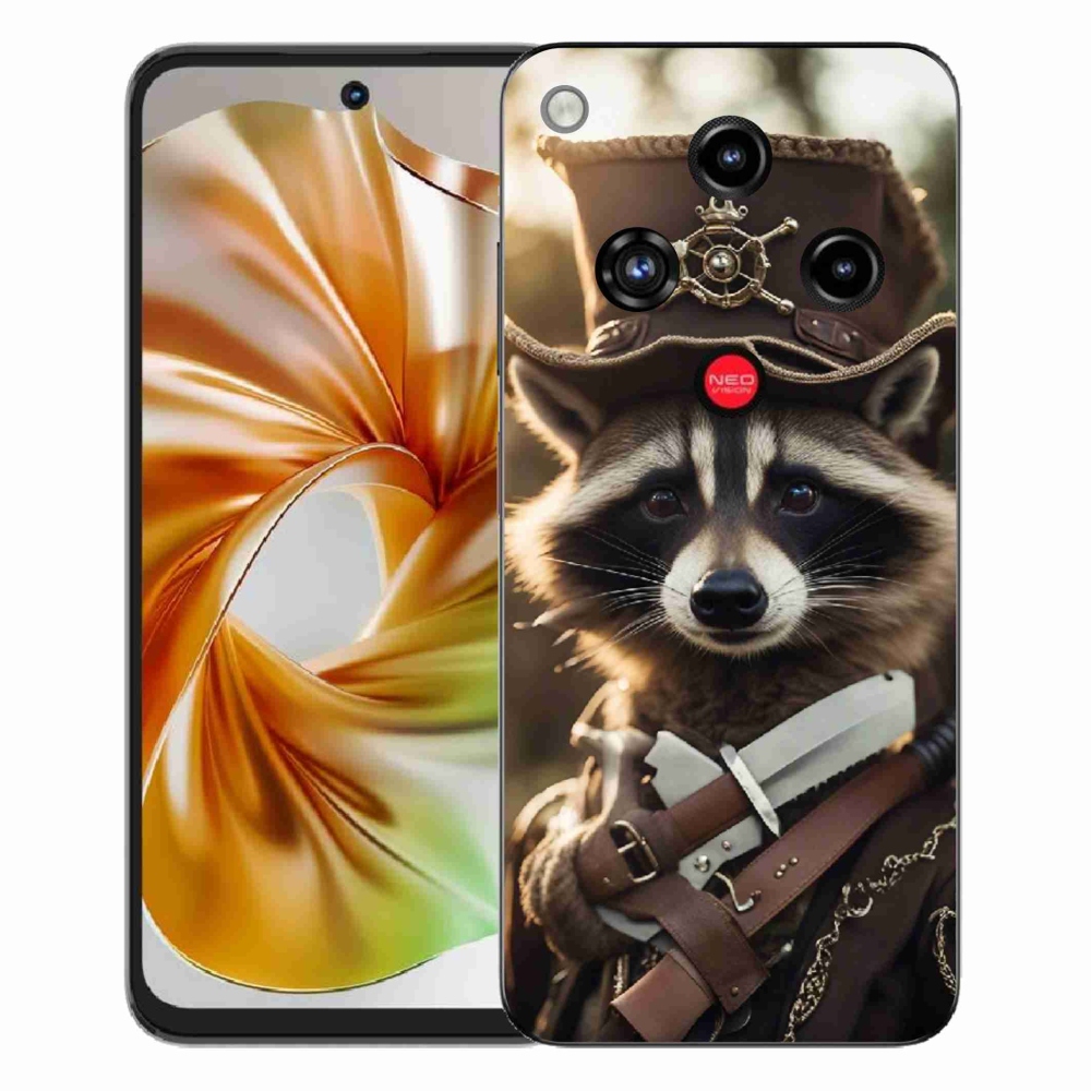 Gélový kryt mmCase na ZTE Nubia Focus 2 - mýval v uniforme