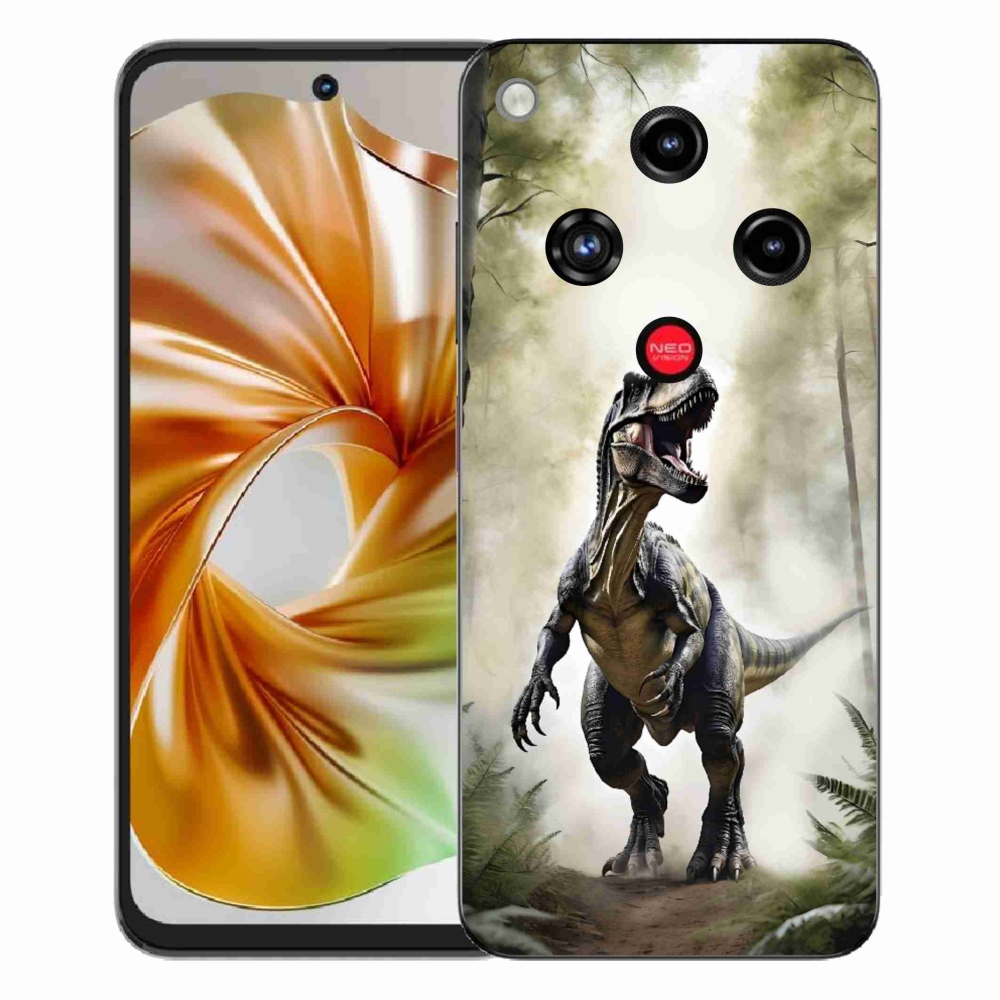 Gélový kryt mmCase na ZTE Nubia Focus 2 - naštvaný T-Rex