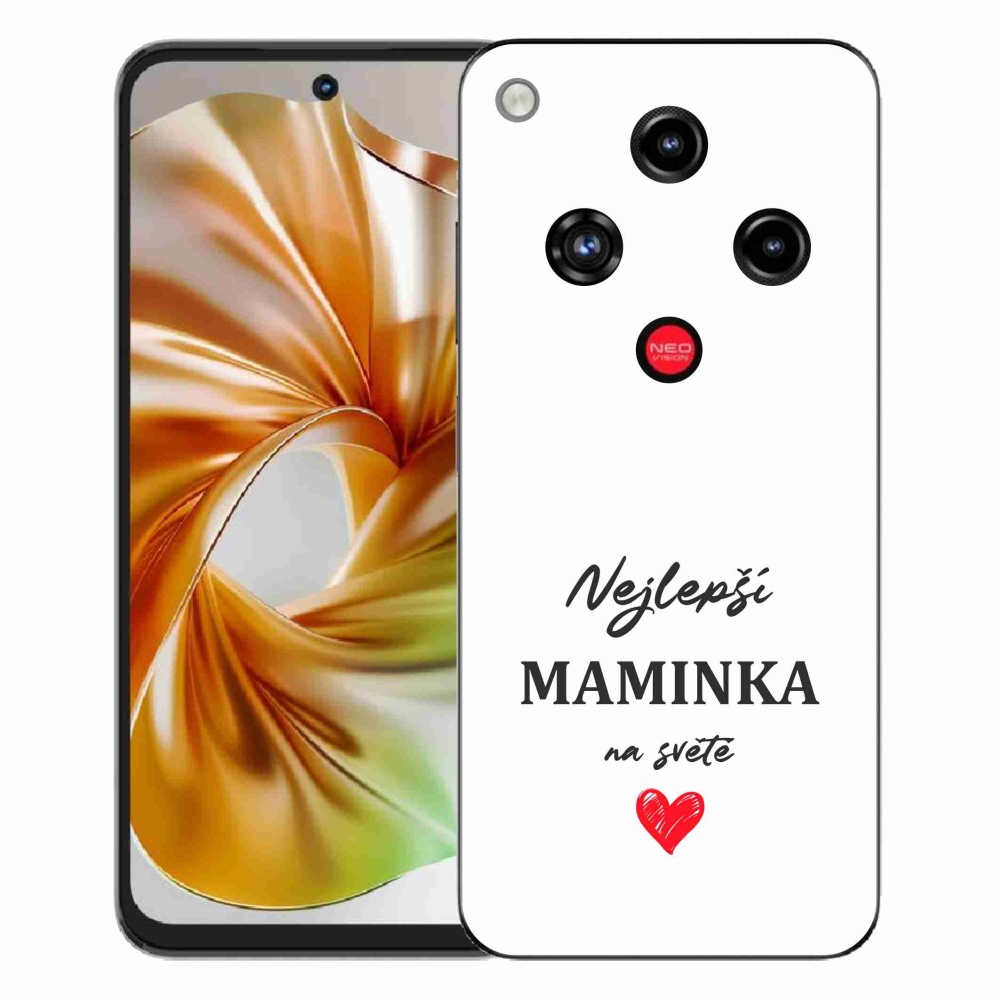 Gélový kryt mmCase na ZTE Nubia Focus 2 - najlepšia mamička 1 biele pozadie
