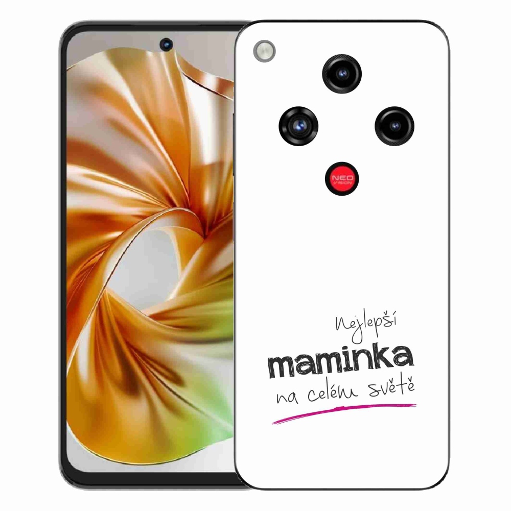Gélový kryt mmCase na ZTE Nubia Focus 2 - najlepšia mamička 4 biele pozadie