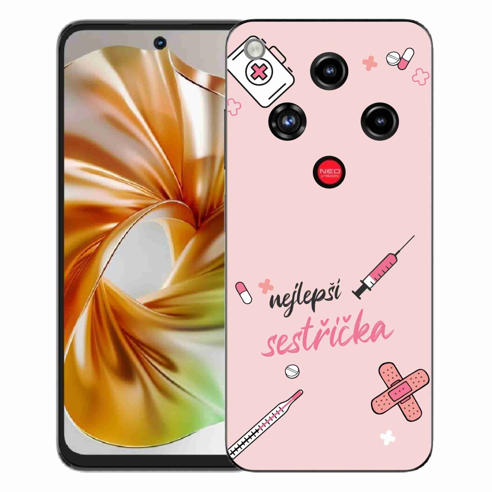 Gélový kryt mmCase na ZTE Nubia Focus 2 - najlepšia sestrička ružové pozadie
