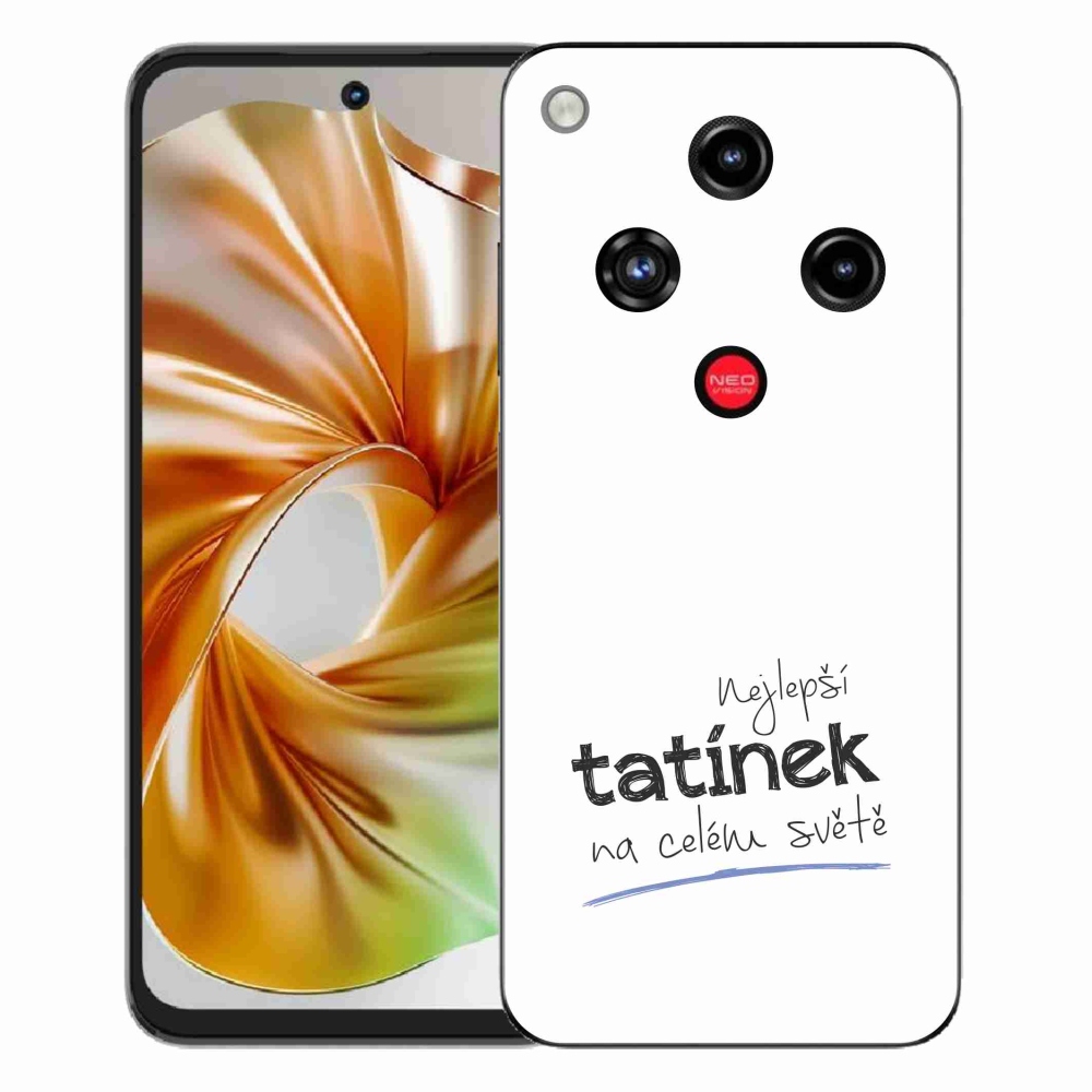 Gélový kryt mmCase na ZTE Nubia Focus 2 - najlepší otecko 4 biele pozadie