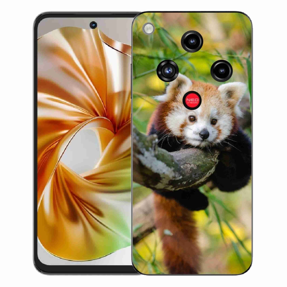 Gélový kryt mmCase na ZTE Nubia Focus 2 - panda červená