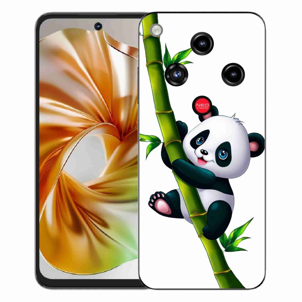 Gélový kryt mmCase na ZTE Nubia Focus 2 - panda na bambuse