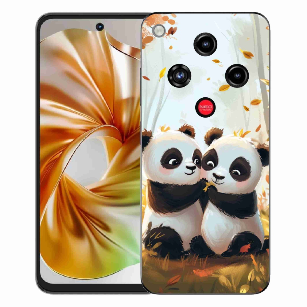 Gélový kryt mmCase na ZTE Nubia Focus 2 - pandy