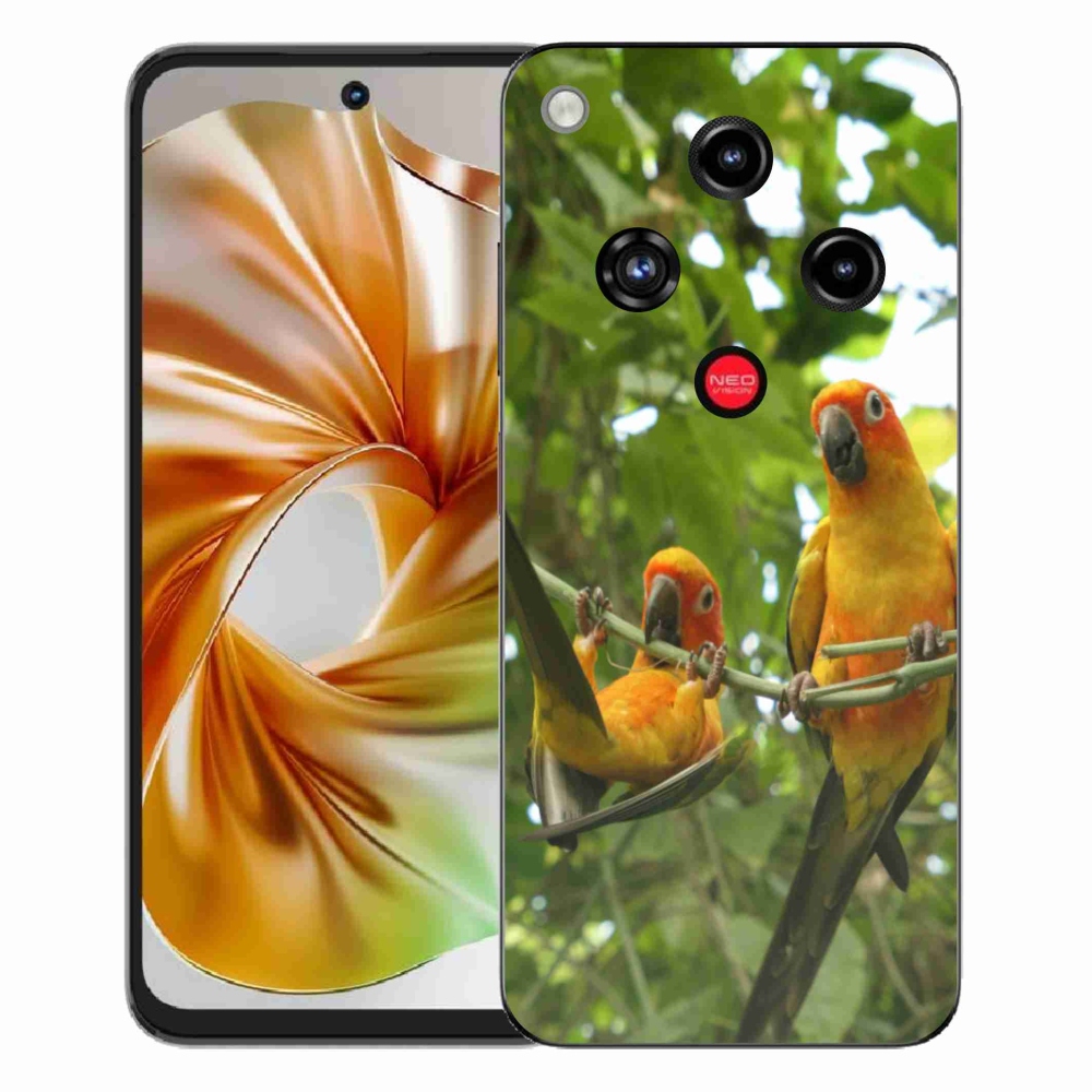 Gélový kryt mmCase na ZTE Nubia Focus 2 - papagáje aratingy