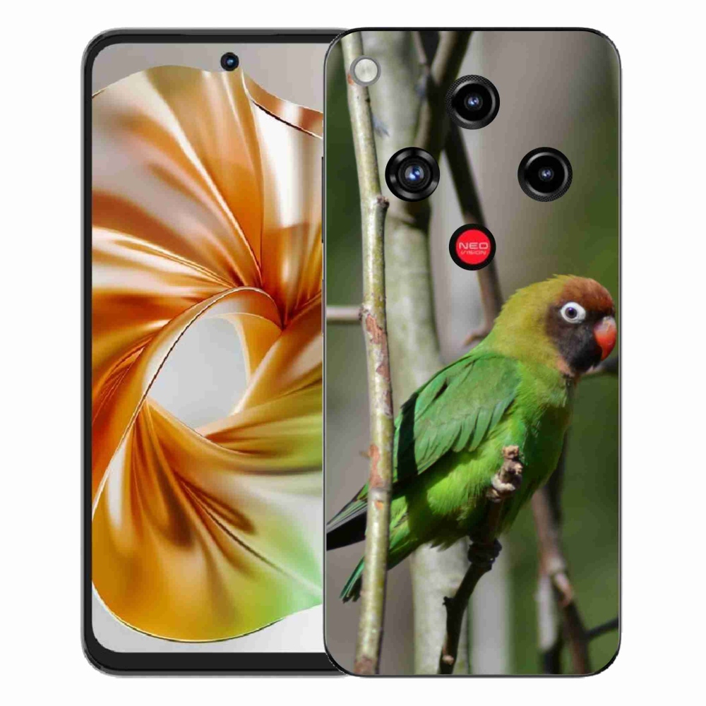 Gélový kryt mmCase na ZTE Nubia Focus 2 - papagáj agapornis