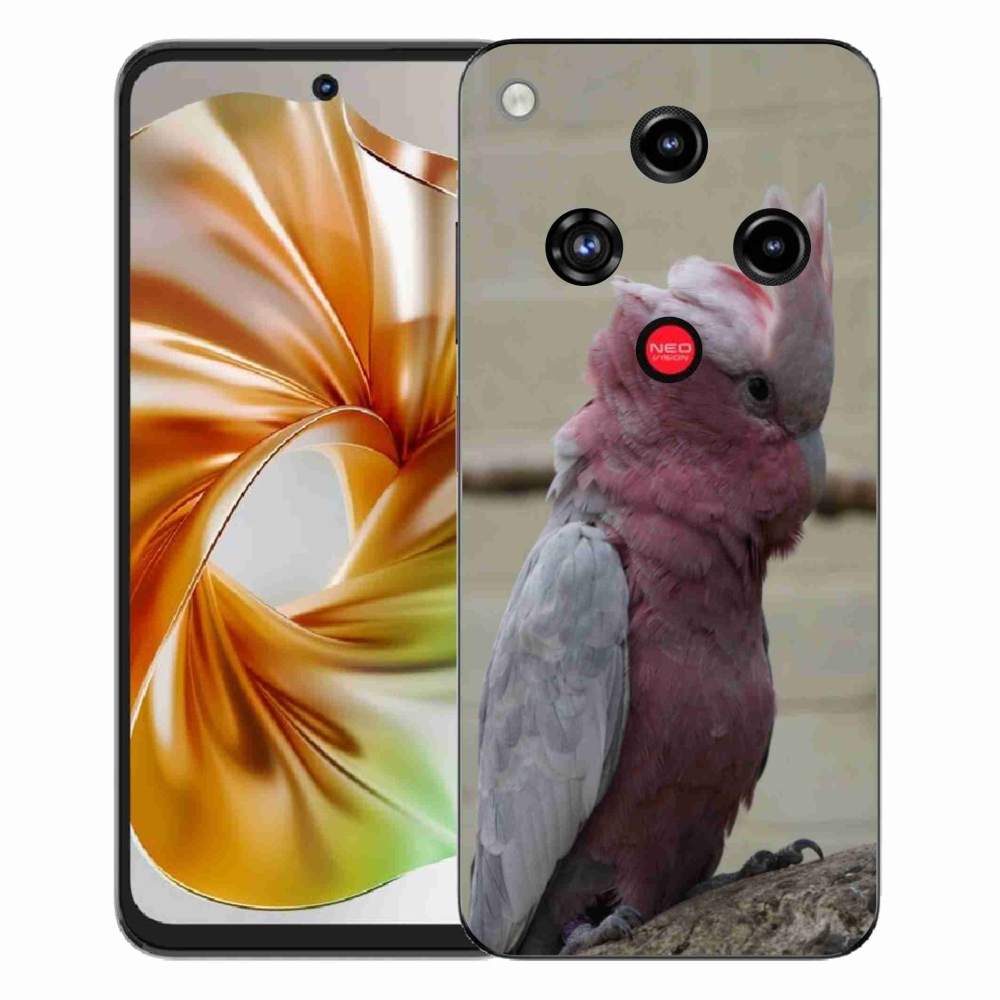 Gélový kryt mmCase na ZTE Nubia Focus 2 - papagáj kakadu ružový