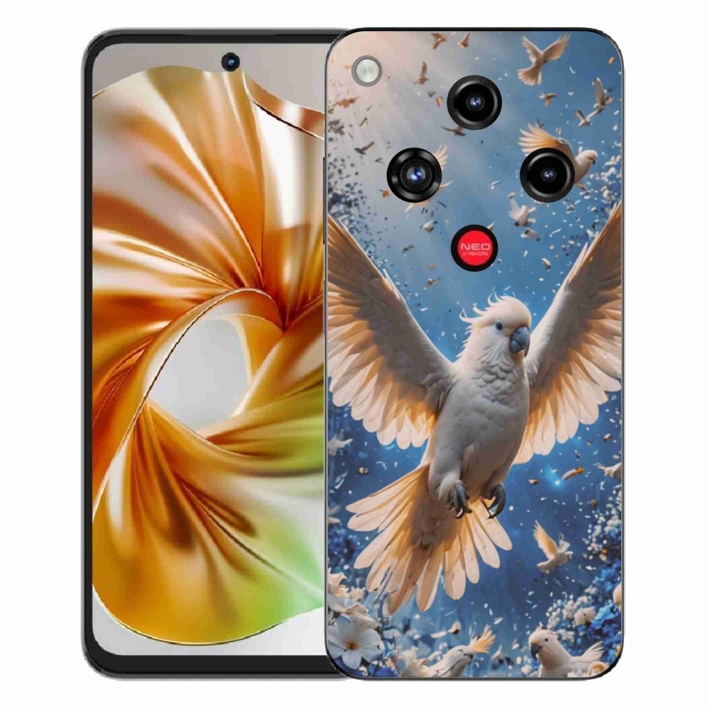 Gélový kryt mmCase na ZTE Nubia Focus 2 - papagáj kakadu