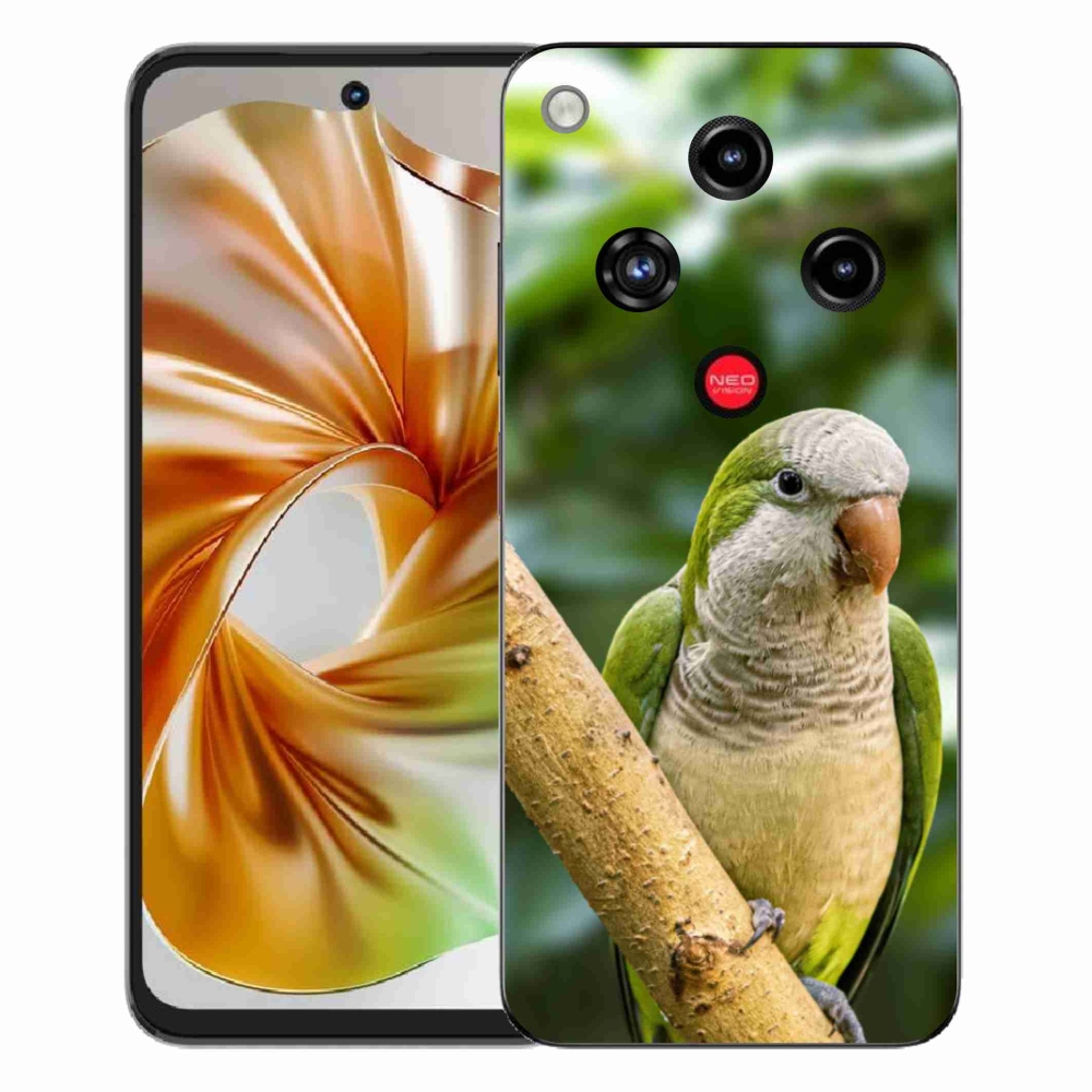 Gélový kryt mmCase na ZTE Nubia Focus 2 - papagáj mníšok