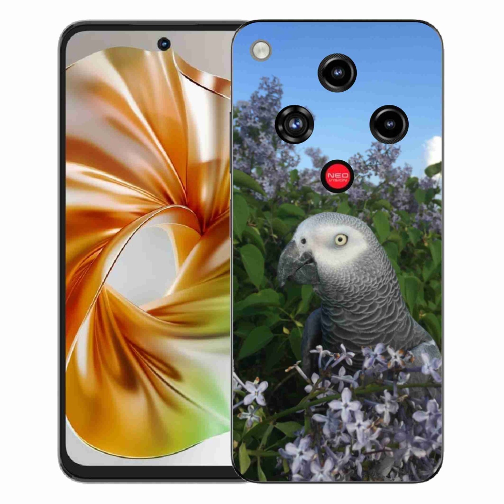 Gélový kryt mmCase na ZTE Nubia Focus 2 - papagáj žako
