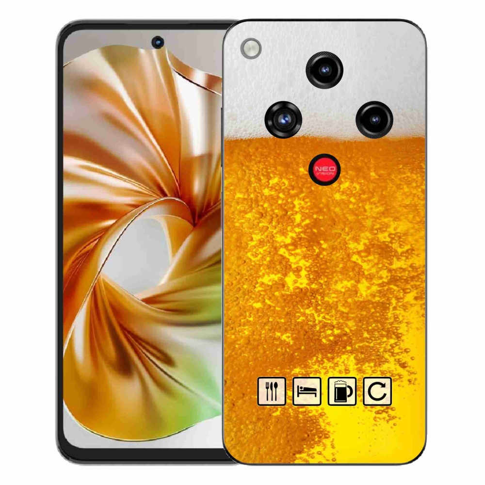 Gélový kryt mmCase na ZTE Nubia Focus 2 - pivný motív 3